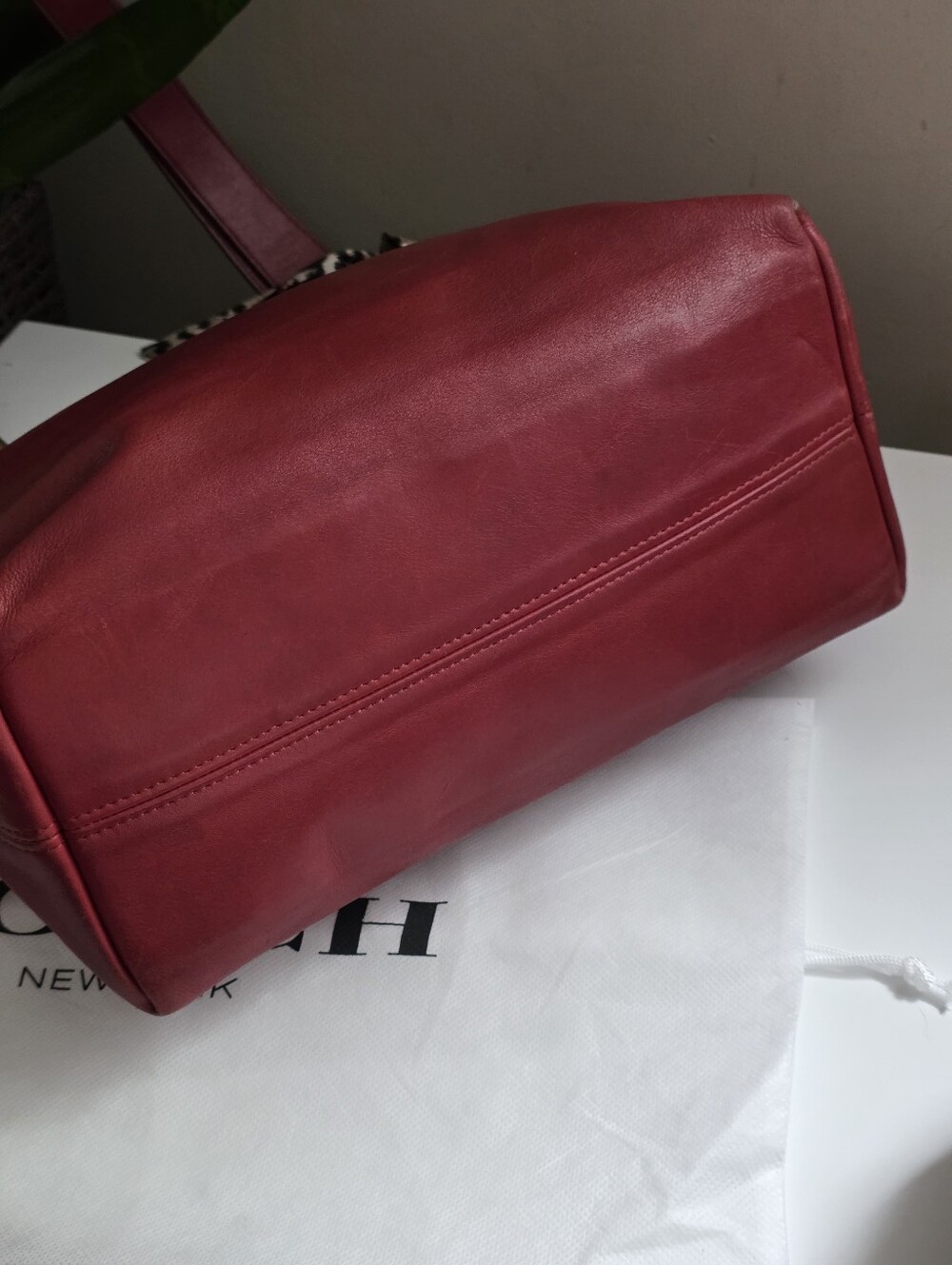 Coach Lafayette Tote Bag In Red Glove-tanned Leather - Picture 9 of 16